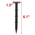 thumbnail image 2 of Garden Parterre Plastic Weed Tools Securing Peg Nail Black 15.5cm Length 20pcs, 2 of 4