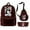 Brown, variant on Jey Uso Four Letters One Word 3pcs/set Backpack Shoulder Bag Women Men Outdoor Rucksack Casual Travel Bags