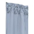 thumbnail image 5 of Thermalogic Ticking Stripe Pole Top Curtain Panel Pair Window Dressing each 40 x 54 in Navy, 5 of 5
