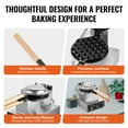 KFFKFF Commercial Bubble Waffle Maker, 1400W Egg Pancake Machine, Non ...