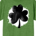 thumbnail image 2 of St. Patrick's Black Cloverleaf Crew Neck Short Sleeve Irish Heather Men's T-shirt-XXL, 2 of 4