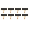 thumbnail image 1 of Letreros De Pizarras En Miniatura, Decoraciones Para Eventos, Tablero De Mensajes, Clip De Pizarra En Miniatura De Madera Reutilizable Multifuncional, 50 Piezas Para Cumpleaños, 1 of 7