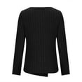 thumbnail image 3 of FAIWAD Tunic Tops for Womens Long Sleeve V Neck Button Split Irregular Hem Loose Pullover Tops, 3 of 6
