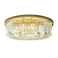 thumbnail image 6 of Modern Crystal Chandelier Flush Mount Gold Ceiling Lighting Fixture Dia 23.6", 6 of 12
