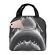 thumbnail image 1 of Disketp Black And White Shark Bolsa Térmica para Almuerzo para Hombre y Mujer, Ideal para Trabajo, Senderismo y Picnic, 1 of 8