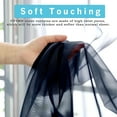 thumbnail image 5 of OVZME Navy Scarf Valance 216 Inches Long, Extra Long 18FT Sheer Curtain Drapes for Wedding Party Backdrop & Living Room Bedroom Decor, 1 Panel 42"Wx216"L, 5 of 6
