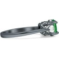 thumbnail image 5 of Trilogy Ring Round Pear Teardrop Green Emerald Cubic Zirconia Black Tone 925 Sterling Silver, Size 5, 5 of 7