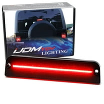 Black-Out Smoked Lens Full LED Strip Behind The Spare Third Brake Light Replacement, For Jeep 1997-2006 Wrangler TJ, Powered by 36-SMD LED