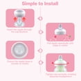thumbnail image 6 of Gufastore Compatible with Dr. Brown's Wide-Neck Baby Bottles and Sippy Spout Bottles Soft Weighted 100% Food-Grade Silicone Sippy Nipple, BPA-Free, 6m+, 4 Pack, 6 of 8