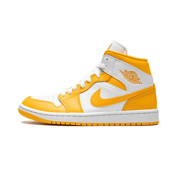 Jordan WOMENS JORDAN 1 MID Womens "White / University Gold" BQ6472 117 BQ6472 117 from Stadium Goods