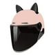 thumbnail image 4 of Casco de motocicleta con visera ajustable, ligero y extraíble. Negro y rosa, 4 of 9