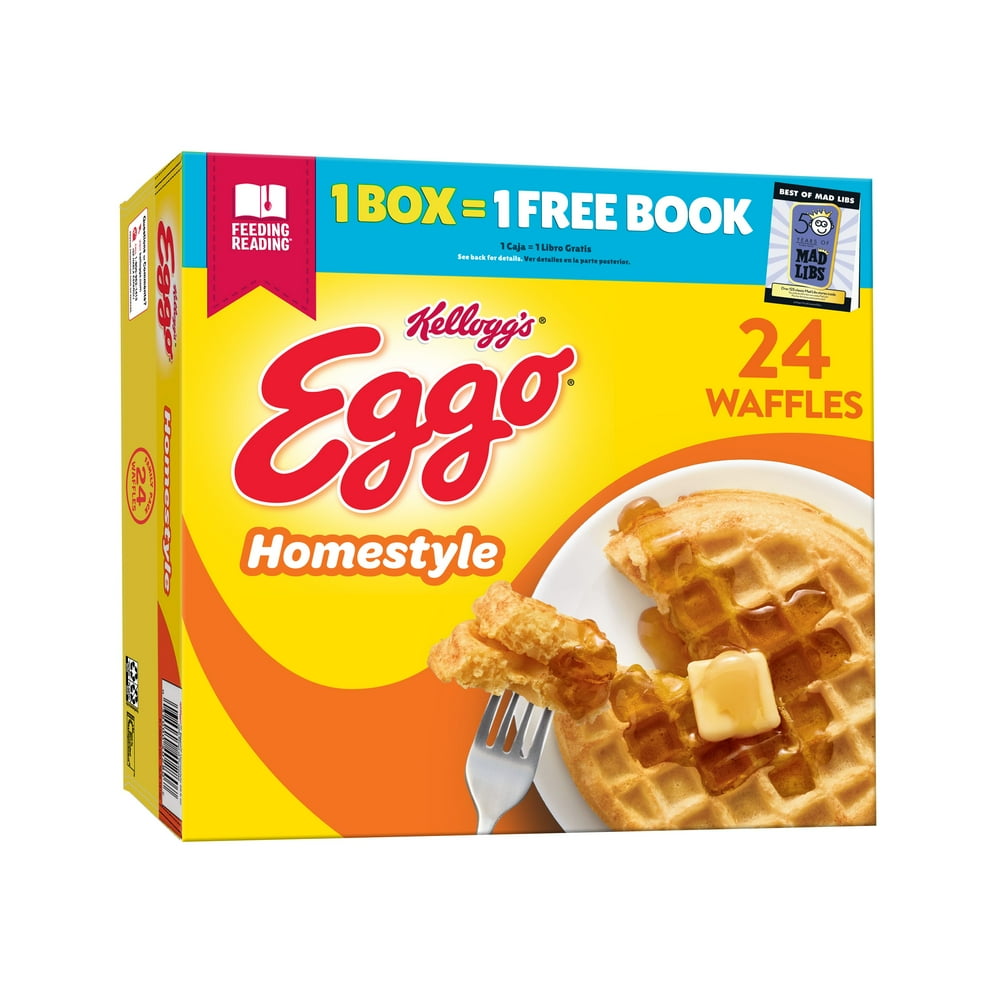 Eggo Frozen Waffles, Frozen Breakfast, Toaster Waffles, Homestyle, 29