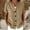 Khaki, variant on Guluxicc Button Up Shirt Women Short Sleeve Cotton Button Front Solid Color Casual Summer Outdoor Wear Trendy Tops