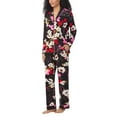 thumbnail image 3 of Room Service Womens 2-Piece Shawl Collar Pajama Set (BLACK, S), 3 of 6
