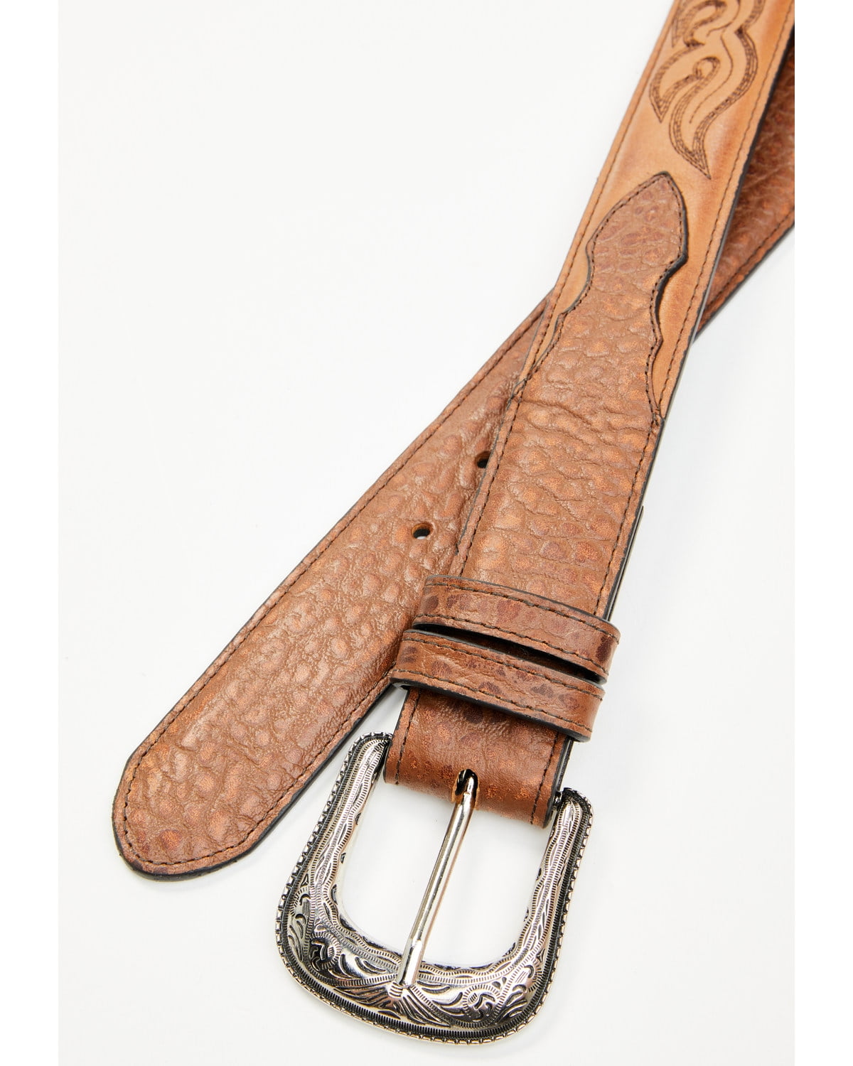 Cody James Men's Cade Stitched Leather Belt - CJASU24BT5-CN 34