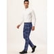 thumbnail image 4 of Pantalones de vestir a cuadros para hombre Lars Amadeus Azul L, 4 of 6