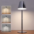 thumbnail image 4 of Lámpara de escritorio moderna LED Iluminación Decoración Metal Galvanoplastia Inalámbrico para restaurante Sywqhk Para estrenar, 4 of 8