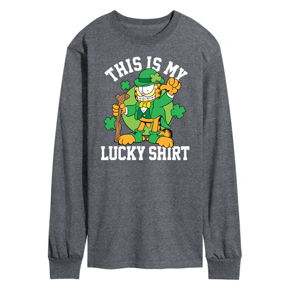Garfield - This Is My Lucky Shirt - Men's Long Sleeve T-Shirt