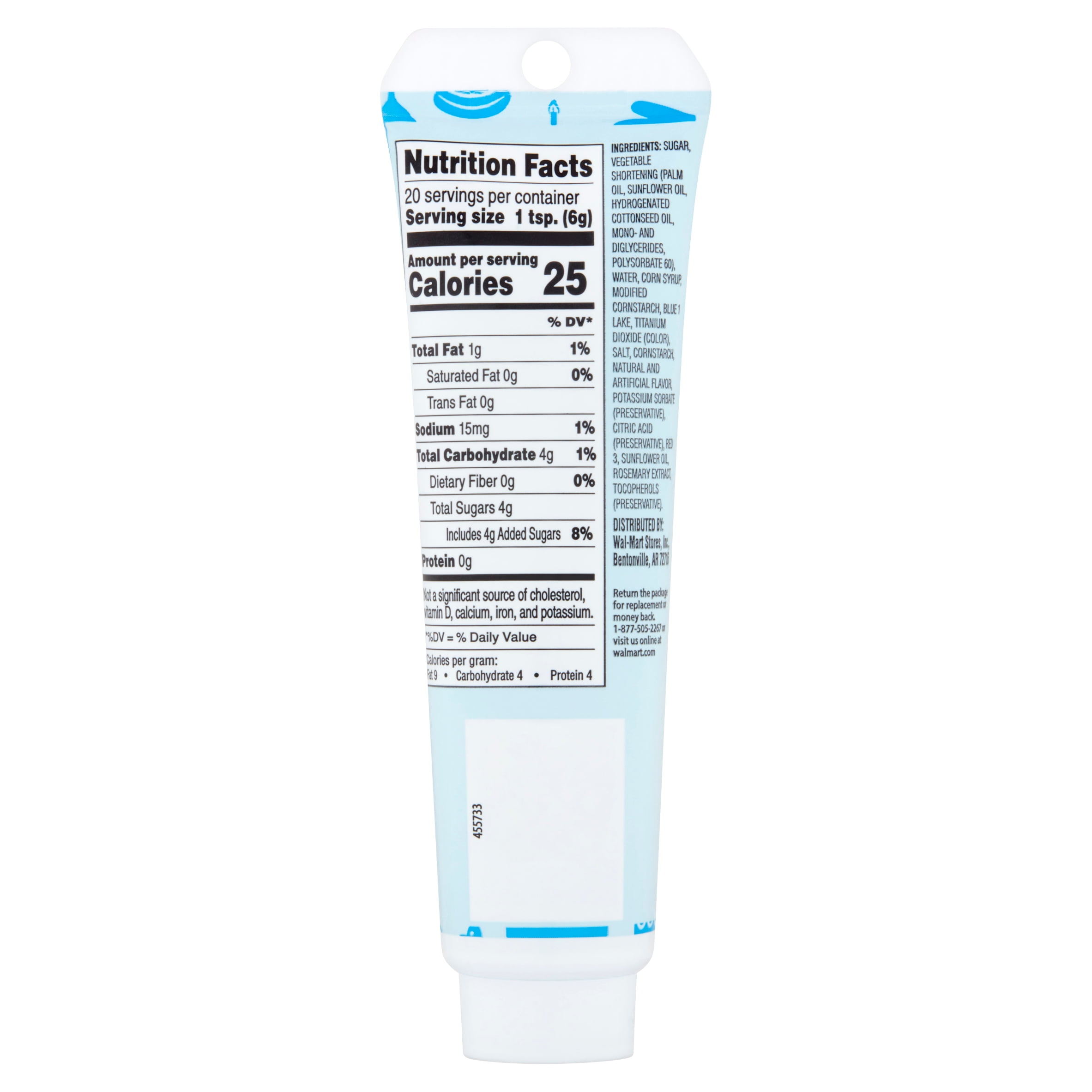 Great Value Blue Decorating Icing, 4.25 oz