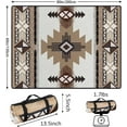thumbnail image 3 of Aztec Picnic Blankets Waterproof Foldable Picnic Blanket 80"x 60" Picnic Mat 3-Layer Thicking Outdoor Picnic Blanket Sandproof Lightweight Beach Blanket with Strap Machine Washable, 3 of 5