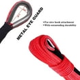thumbnail image 2 of Synthetic Winch Rope 5/16 Inch x 50 ft 8300LBs with Black Protecing Sleeve for ATV UTV SUV Winches Line Cable Rope(Red), 2 of 5