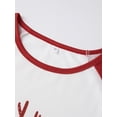 thumbnail image 4 of Christmas Family Matching Pajamas Sets Reindeer Print Top Plaid Pants Holiday Sleepwear Sets, 4 of 9