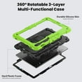 thumbnail image 3 of Funda para Samsung Galaxy Tab S10 Plus 12.4 pulgadas 2024/S9 FE Plus/S9 Plus 2023, funda protectora resistente a prueba de golpes con protector de pantalla, soporte giratorio de 360°, correa de mano, 3 of 9