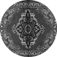 thumbnail image 1 of Ahgly Company Indoor Round Medallion Gray Traditional Area Rugs, 7' Round, 1 of 1