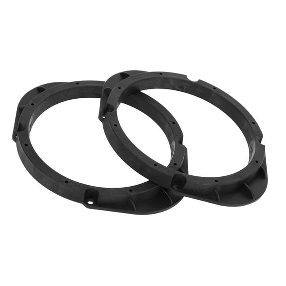 Unique Bargains 2pcs Speaker Spacer Ring 6x9" To 6.5" Tweeter Speaker Adaptor for Mazda for 5x7" ABS Black Waterproof