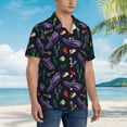 thumbnail image 3 of Pofeuu Colorful Vintage Cactuses Print Hawaiian Shirt for Men Sleeves Casual Button Down Summer Beach Dress Shirts T-Shirts,Medium, 3 of 7