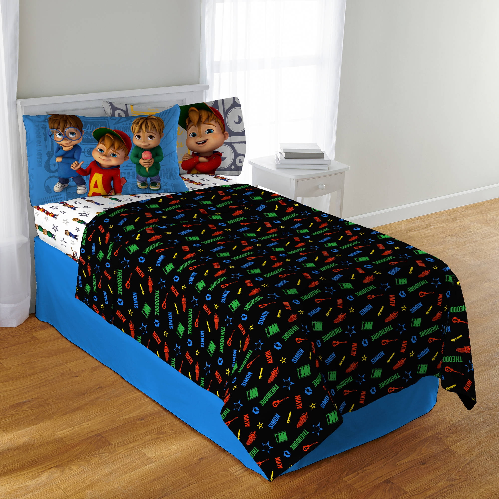 Alvin And The Chipmunks School Of Rock Kids Polyester Bedding Sheet Alvin And The Chipmunks School Of Rock Kids Polyester Bedding Sheet Set Com