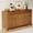 Walnut, variant on UGTOO Modern 63" Fluted Sideboard Buffet Cabinet with 2 Drawers & 4 Doors, Mid-Century Credenza for Dining Room & Living Room, Large Storage Console Table, White & Gold