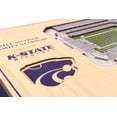 thumbnail image 4 of YouTheFan NCAA Kansas State Wildcats 5 Layer Stadiumview Wall Art, 4 of 5