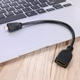thumbnail image 2 of Micro HDMI-compatible Macho a HDMI-compatible Hembra Adaptador Conector Cable Corto 17cm Ndcxsfigh Nuevos Originales, 2 of 6