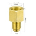 thumbnail image 2 of Uxcell Brass Straight Fitting 1/4SAE Male to 5/16SAE Female Thread Pipe Fittings 2 Pack, 2 of 5