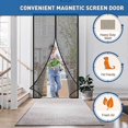 thumbnail image 5 of Magnetic Mosquito Net For Door (90x210, Black), 5 of 5