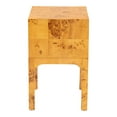 thumbnail image 4 of bali & pari Kayla Natural Light Mappa Burl Wood 2-Drawer Nightstand, 4 of 10