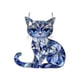 thumbnail image 1 of Blue & White Cat Suncatcher Ornament, Acrylic Cat Suncatcher Garden Decor, 1 of 5
