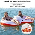 thumbnail image 2 of Pittman Outdoors River Drifter Inflatable Water Float Tube with Ice Chest Cooler, 2 Person, 2 of 6