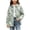 Green, variant on WAVSUF Girls Long Sleeve Jean Jacket Lightweight Soft Comfort Loose Fit Spring Casual Denim Blouse Gray 10-12