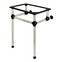 Kingston Brass Vah282033 Templeton 24" Acrylic Wall Mounted Console Legs - Black