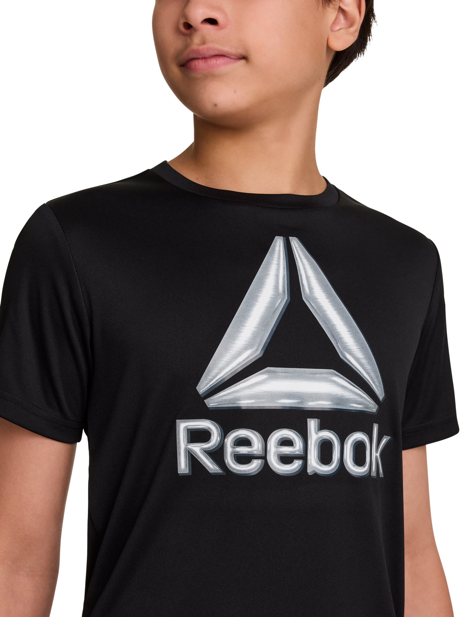 Reebok Boy's Athletic Short Sleeve T-Shirt & Short, 2-Piece Set, Sizes 4-18