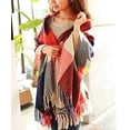 thumbnail image 1 of Bufanda de invierno para mujer, bufanda a cuadros de Cachemira de imitación, chal cálido con borlas para hombres y mujeres, 200*60CM JAMW Sencillez, 1 of 5