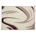 thumbnail image 5 of Stylish Camping SD8115 8-Feet x 11-Feet Outdoor Reversible Camping Mat with Swish Design Burgundy/Tan, 1-Piece, 5 of 6