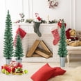 thumbnail image 4 of Juego de 3 Árboles de Navidad Costway en Maceta de Metal Rellenas de Cemento 90 cm 120 cm 150 cm, 4 of 10