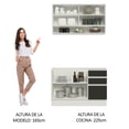 thumbnail image 5 of Cocina Integral Completa Modular Madesa Glamy 120cm BN 03, 5 of 5