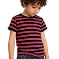thumbnail image 2 of Tiijoy Boys Striped Short Sleeve T-Shirt Casual Crew Neck T Shirt Kids Undershirt, Sizes 2-13, 2 of 5