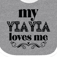 thumbnail image 4 of Inktastic My Yiayia Loves Me Yia Yia for Grandchild Girls Baby Bib, 4 of 4