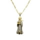 thumbnail image 5 of COLLAR DE SANTA MUERTE 5 CM DE ORO LAMINADO Y ZIRCONIAS, 5 of 5