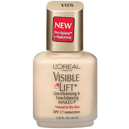 L'Oreal Paris Line-Minimizing & Tone-Enhancing Makeup 105 Nude Beige Visible Lift 1.25 Fl Oz